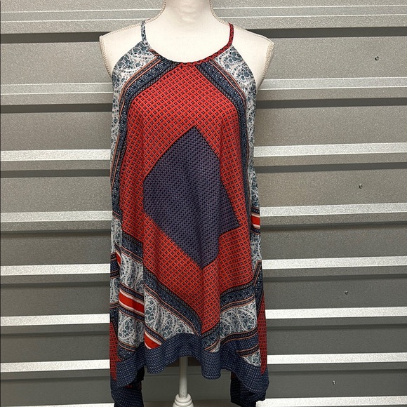 Kori Tops - KORI AMERICA Womens Aztec BOHO Sleeveless Flowy Blouse Small Hippie Summer BOHO